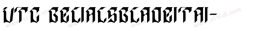 VTC BelialsBladeItaI字体转换